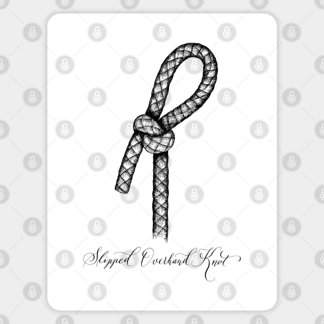 Slipped Overhand Knot Magnet by illucalliart